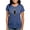 Heather Blue, variant on - Psi Upsilon Owl T Shirt - Womens Tri-blend T-Shirt