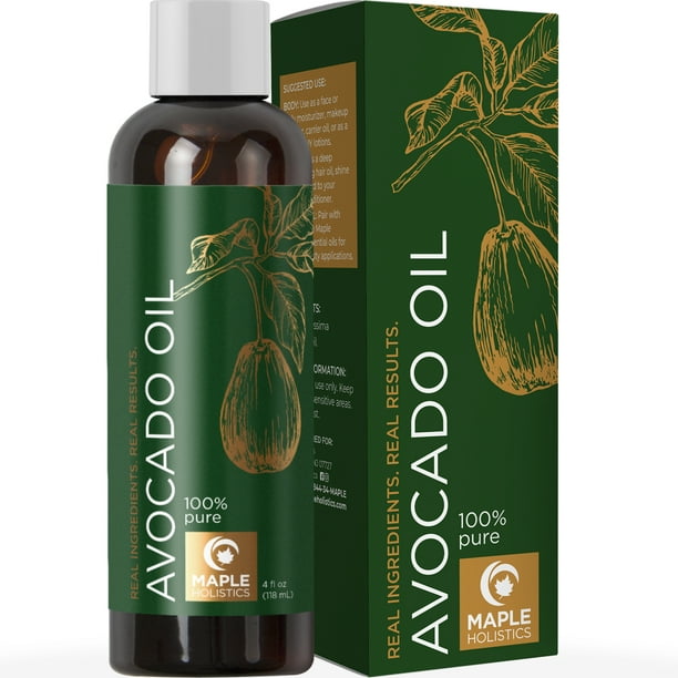 Maple Holistics Hydrating 100 Pure Avocado Oil Hair Oil For Dry Hair 4 Fl Oz Walmart Com Walmart Com