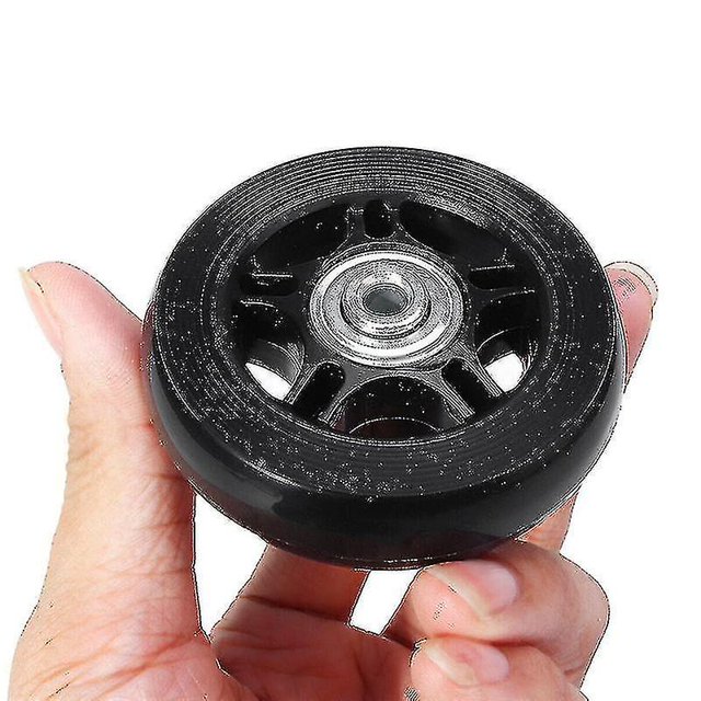 1 par de ruedas giratorias de equipaje de repuesto con herramientas, ruedas giratorias de goma para maleta de bajo ruido ZefeiWu 8390615449892