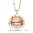 thumbnail image 2 of Collar con foto Minnieouse Colgante multicapa Vintage Alas de ángel dorado/cobre, 2 of 6