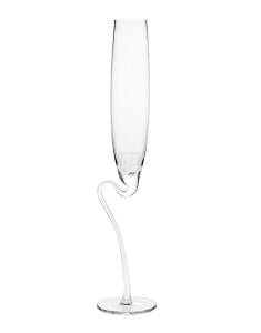 curved champagne flutes
