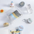 thumbnail image 2 of 1 Roll Washi Tape Sticky Adhesive Clear Print Removable Fade-resistant Scrapbooking Washi Checkerboard Pattern Paper Tape For Kids, 2 of 5