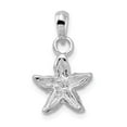 thumbnail image 5 of Auriga Fine Jewelry 925 Sterling Silver Rhodium-Plated Polished Starfish Pendant for Women (L - 21.14 mm), 5 of 6