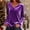 Purple, variant on Rollbacks & More GaThRRgYP Sweatshirts for Women,Fashion Women's Comfortable V-Neck Long Sleeve Solid Casual T-shirt Blouse Purple M