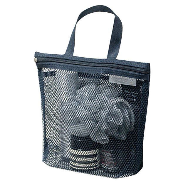 Lightweight Toiletry Bag Mesh Toiletry Bag with Portable Handle Quick Drying Heavy Duty Large Capacity Shower Travel Makeup Organizer Bag
