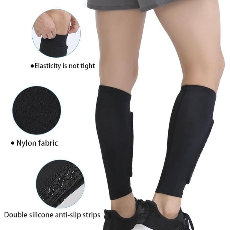 Shin Defender Shin Guards, Shindefender Shin Guards Soccer Kid, Shinbang Protector 2.0, Shin Defender with Honeycomb Compression Sleeve, for Kids Youth Adult (White Shin Defender Shin Guards, Shindefender Shin Guards Soccer Kid, Shinbang Protector 2.0, Shin Defender with Honeycomb Compression Sleeve, for Kids Youth Adult (White