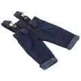 thumbnail image 4 of MRLESS Stylish Denim Suspender Pants for Dolls, Cute Dress Up Outfit, Realistic Doll Clothes and Dollhouse Accessories, 4 of 8