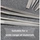 thumbnail image 5 of KAIYANG 10 piezas de moldes triangulares ovalados con punta plana de doble grano para pulir vidrio, procesamiento de carpintería industrial, 4 x 160 mm, 5 of 5