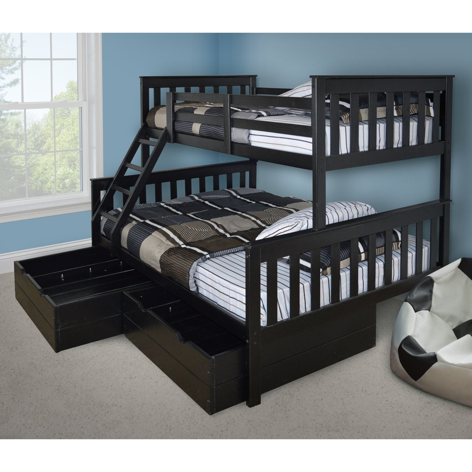 Versaloft Mission Twin Over Full Bunk Bed Com