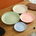 thumbnail image 5 of 20cm Wheat Fiber Dinner Plate Round Plates Original Fruit Salad Pasta Steak Dessert Unbreakable Tableware, 5 of 5