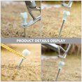 thumbnail image 3 of 4 Pcs Piquets de Tente en Acier Inoxydable Clous de Sol Portables pour Camping, 3 of 7