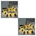 thumbnail image 4 of bedienty Light String Plastic String Light Chain for Party Light Chain Waterproof Home Garden wedding Party Outdoor Holiday Decoration Silver warm white 2Set, 4 of 6