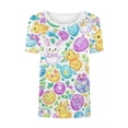 thumbnail image 4 of Hxlamzoo Women Religious Easter Jesus Shirt Short Sleeve Christian Gifts 2026 Easter Day Tops Funny Jesus Cross Printed Tee Blouse, 4 of 5