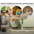 thumbnail image 3 of LED Note Board with 7 Colors Pen Magic Writing Drawing Board Glowing Acrylic Message Marker Board with Light LED Illuminated Drawing Board&nbsp; (Small), 3 of 8