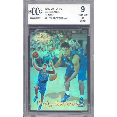 - 1999-00 topps gold label #91 WALLY SZCZERBIAK rookie BGS BCCG 9