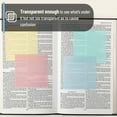 thumbnail image 3 of Mr. Pen- Transparent Sticky Notes, 3x3, 200 Sheets, Morandi Colors, See Through Sticky Notes, Sticky Notes Transparent, Translucent Sticky Notes, Clear Transparent Sticky Notes, Sticky Notes Clear, 3 of 8