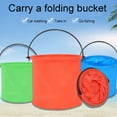 thumbnail image 4 of dajkiuy Collapsible Bucket Water Container Portable Mini Folding Camp Wash Basin for Outdoor Traveling Hiking Fishing Car Washing Gardening Camping (Purple), 4 of 6
