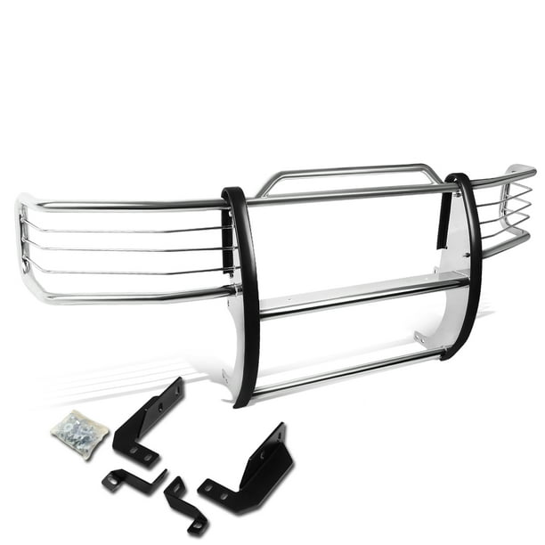 Dna Motoring Grill G 024 Ss For 1992 To 1996 Ford F150 F350 Pickup Front Bumper Protector Brush Grille Guard Chrome 93 94 95 Com 1996 Ford F150 F350 Pickup, How To Paint Metal Furniture With A Brush Guard
