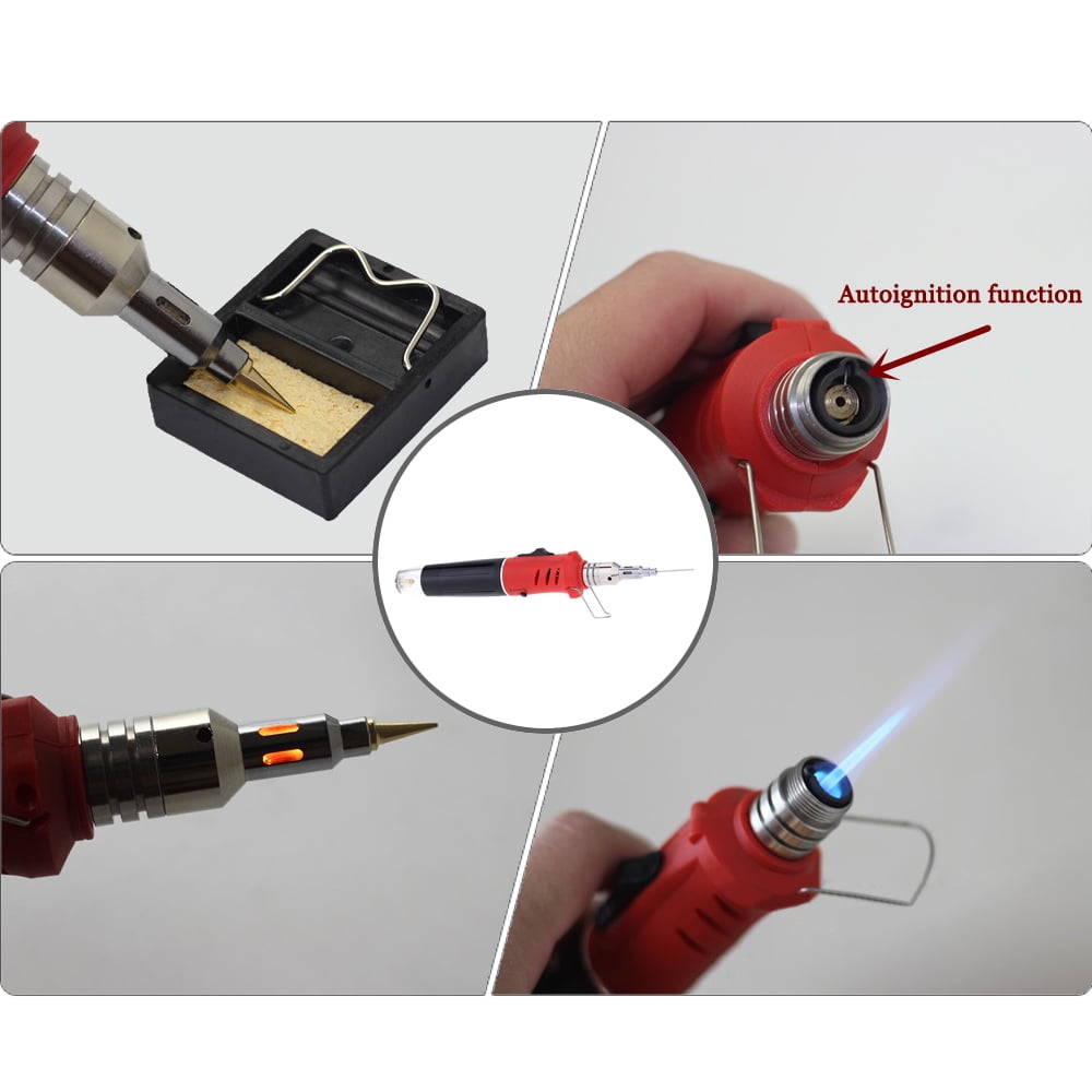 Redcolourful Professional 10 in 1 Soldering Iron Set Butane Gas Soldering Iron Set 26ml Welding Equipment red Redcolourful Professional 10 in 1 Soldering Iron Set Butane Gas Soldering Iron Set 26ml Welding Equipment red