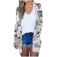 thumbnail image 1 of CEHVOM Cardigans For Women Cover Up Lightweight Casual Blouses Open Front Cardigan With Pockets Clearance, 1 of 5