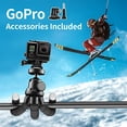 thumbnail image 3 of Aureday Phone Tripod, Flexible Tripod for iPhone and Android Cell Phone, Portable Small Tripod with Wireless Remote and Clip for Video Recording/Vlogging/Selfie Black, 3 of 5