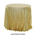 thumbnail image 3 of 1Pcs 23.6" Glitter Sparkly Fabric Tablecloth, for Birthday Wedding Party Decoration,Gold, 3 of 6