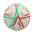 thumbnail image 1 of Wosthever Balón de fútbol PU tamaño 4: promueve el trabajo en equipo y la diversión en el entrenamiento de fútbol Entrenamiento de fútbol Deportes y aire libre Líneas rojas y azules Numero 5, 1 of 6