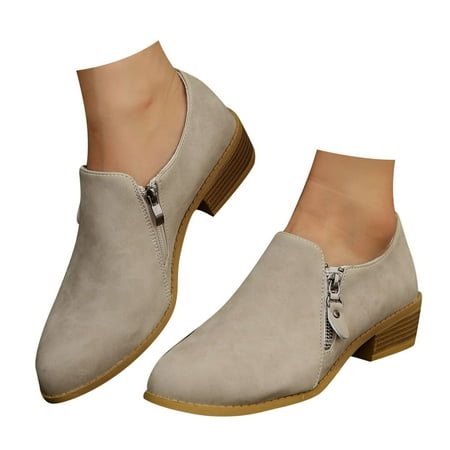 OJSFQUFP Womens Shoes Winter Warm Boots Ladies Ankle Boots Heel for Wedding Party Dress High Fasion Sexy Heel Sandal Comfortable Fall Shoes Heel Boots Beige 38