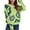 Green, variant on Lilgiuy Womens Round-Neck Sweater Flower Loose Autumn And Winter Long Sleeve Sweater LeisureWhite4 Winter Fashion 2022