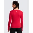 thumbnail image 2 of CRZ YOGA Girls Seamless Long Sleeve Athletic Shirts Active Sports Casual Tees Crew Neck Kids Teen, 2 of 5