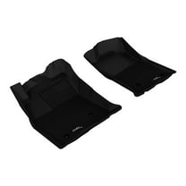 3D MAXpider Front Row Custom Fit All-Weather Floor Mat for Select Toyota Tacoma Models - Kagu Rubber (Black)