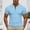 Light Blue, variant on WIZUTIZ Henley T Shirts for Men Cotton Small Vneck Short Sleeve Tees Loose Breathable Comfy Summer Outdoor Hiking Work Shirts