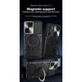thumbnail image 2 of Magnetic Phone case compatible Moto Edge 30, Slide Camera Lens Protection and Built in 360 Rotatable Ring Holder Cheap and fine, 2 of 5