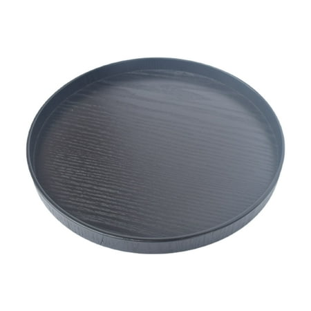 

XINYTEC Wood Tea Tray Round Shape Coffee Snack Food Meals Serving Tray for Kitchen Party