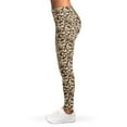 thumbnail image 3 of Vintage Coffee Bean Pattern Print Leggings, Food Lover Sexy Yoga Leggings For Women., 3 of 5