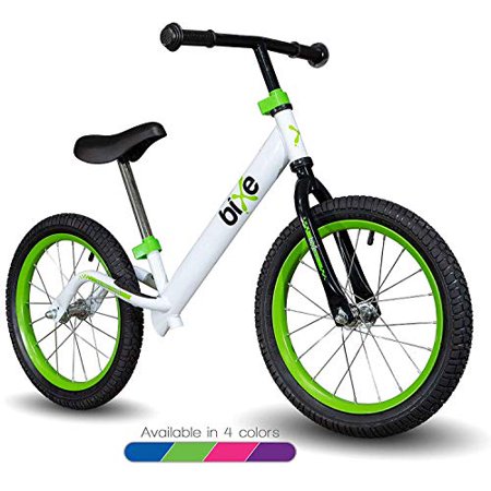 Green Pro Balance Bike for Big Kids and Kids with Special Needs - 16" No Pedal Glide Training Bicycle For Children Ages 5,6,7,8. Peddle-Less Bike Made For Fun Learning.