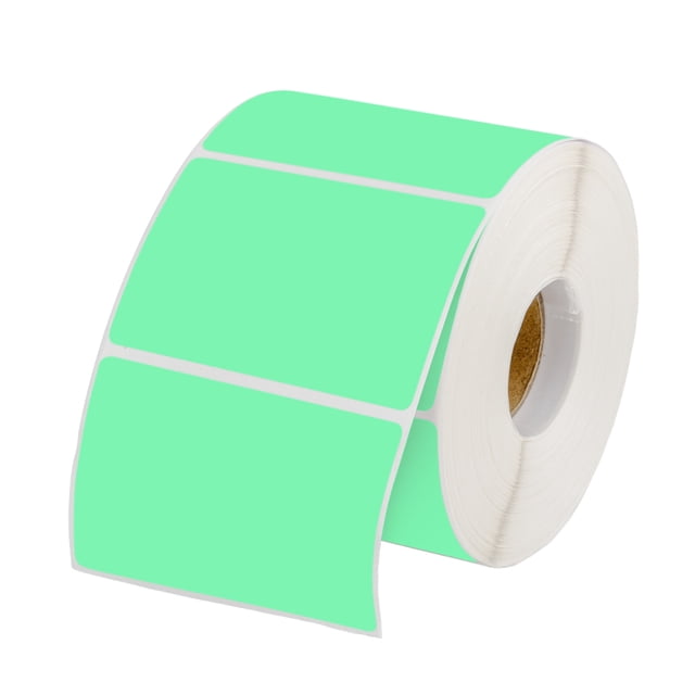 Muka 800 PCS 1.5" x 2.25" Green Thermal Labels Color Label for Barcodes, Address, Consignment, Compatible with Thermal Label Printer