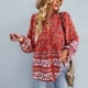 thumbnail image 2 of Blusa suelta de verano para mujer Nikou Camisas bohemias con estampado floral manga larga, 2 of 6