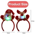 thumbnail image 2 of Diadema navideña Ropa iluminada Accesorios para diademas Diadema para fiestas navideñas, 2 of 5