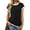 BLACK, variant on Joyutrip Women Front Pocket Short Sleeves Round Neck Casual T-Shirt Top