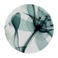 thumbnail image 4 of HAOXIT Round Table Cover Fitted, Flower Elastic Edged Polyester Table Cover, Blooming Transparent Flower X ray Vision of Nature Print Print Fitted Table Pad, Fits Round Tables 54-58, 4 of 8