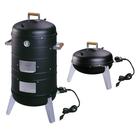 Americana 2-In-1 Electric Combo Water Smoker (Best Electric Smoker Grill Combo)