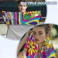 thumbnail image 3 of XYZCANDO Hippie Flowers Seat Cover Towel Sweat-Absorbent Towels Cloth for Post Gym Workout Running Swimming Beach and Hiking Non Slip Backing Sweatproof Cushion Protector, 3 of 7