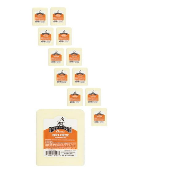 New Bridge Brick Cheese, 7OZ, 12 Pack