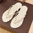 thumbnail image 5 of Narveanno Slim Flip Flops for Women, Ladies Shower Slippers Flat Sandals for Summer Bathroom Beach Pool, Lightweight Basic Thongs Rubber Soft Slide Slip-on Shoes Beige 6.5, 5 of 6