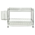 thumbnail image 2 of SAFAVIEH Darina Adjustable Chrome Wire Dish Rack Chrome, 2 of 5