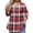 Red, variant on TQWQT Plus Size Women's Plaid Tunic Top 3/4 Sleeve Affordable Soft Blouse High-Low Hem for Leggings Daily Errands L