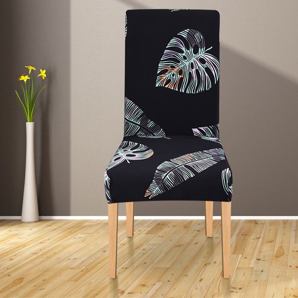 Funda para silla de comedor con estampado elástico de Spandex, moderna, extraíble, antisuciedad, funda para asiento de cocina, funda elástica para banquete, 1/4/6 Uds. Tan Jianjun unisex