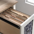 thumbnail image 4 of Home Square 2-Piece Set with Writing Desk and 3-Shelf Bookcase in Soft White, 4 of 21