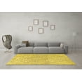 thumbnail image 3 of Ahgly Company Machine Washable Indoor Rectangle Oriental Yellow Industrial Area Rugs, 4' x 6', 3 of 4